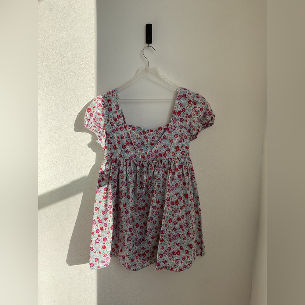 Planet Gold Floral Mini Fit & Flare Dress